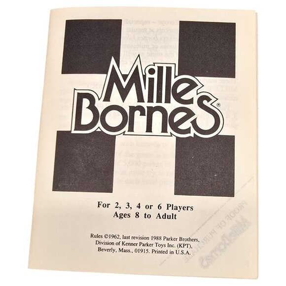 Vintage Millie Bornes French Auto Race Card Game Parker Bros. Complete 1988 EUC - Picture 4 of 9